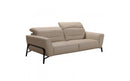 Divani Casa Evora Modern Taupe Leather Sofa & Chair Set