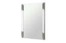 Modrest Token Modern White & Stainless Steel Mirror