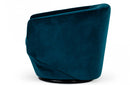 Divani Casa Tyson - Modern Dark Teal Fabric Accent Chair
