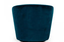 Divani Casa Tyson - Modern Dark Teal Fabric Accent Chair