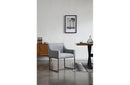 Modrest Elijah Modern Grey & Copper Antique Brass Dining Chair