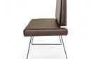 Modrest Union Modern Brown Leatherette Dining Bench