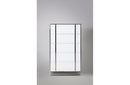 Nova Domus Francois Modern White & Stainless Steel Chest