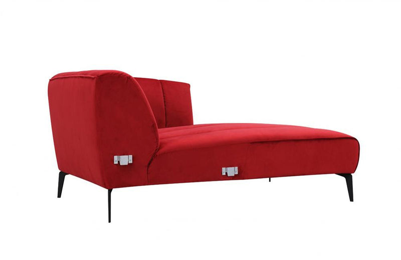 Daniella Modern Red Fabric Sectional Sofa