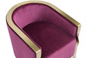 Divani Casa Anthony Modern Pink & Gold Accent Chair