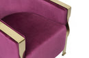 Divani Casa Anthony Modern Pink & Gold Accent Chair