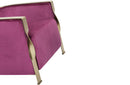 Divani Casa Anthony Modern Pink & Gold Accent Chair